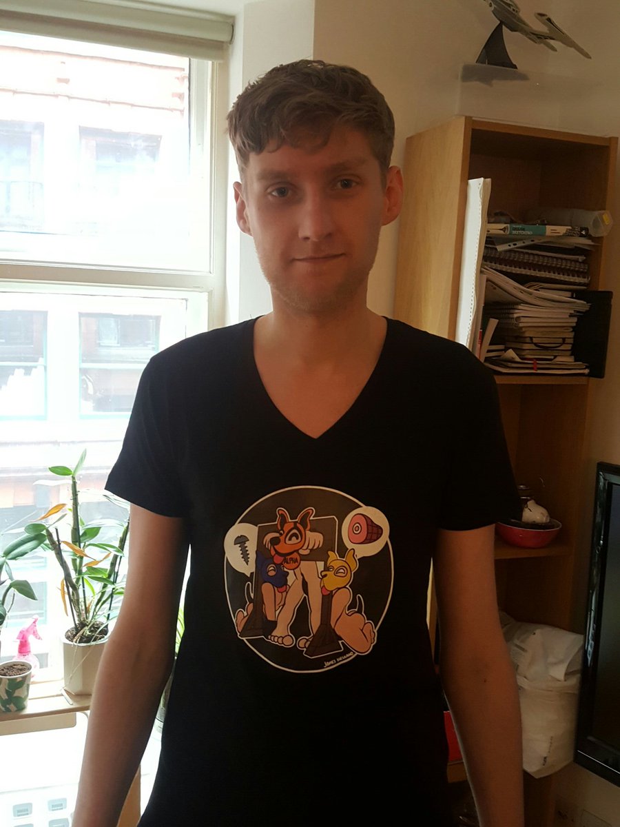 new t-shirt arrived just in time for MRM and kennel klub. thank you <a href="/SpacePupSilver/">Silver✨find me on blue sky✨</a> for the design. it's perfect