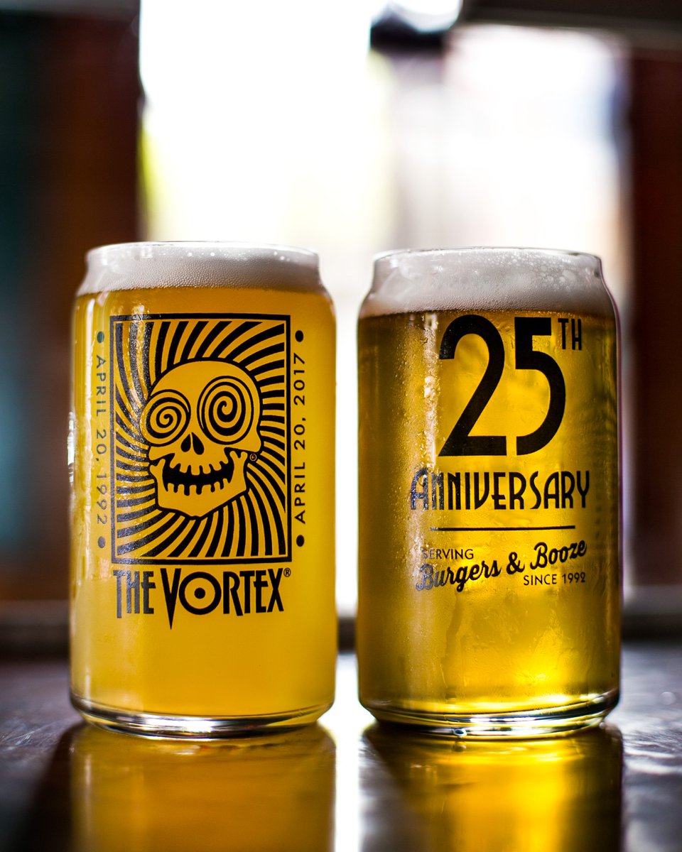 TheVortexATL's tweet photo. Order a @laughskullbeer โor a Fat Elvis Stout for $5, and get it in this take-home glass #Vortex25 https://t.co/SgW32qH9mf