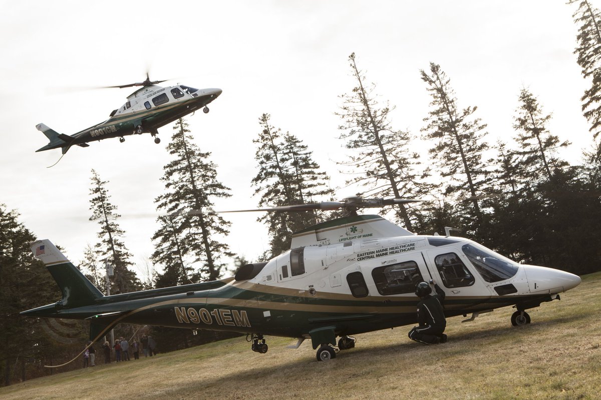 LifeFlightMaine's tweet photo. $6+ mil state-of-the-art aircraft, N901WM, was bought and paid by Maine donors, led by $3 mil gift from Linda Bean's lobster co. #thirdbird https://t.co/HoQfmUrK2d