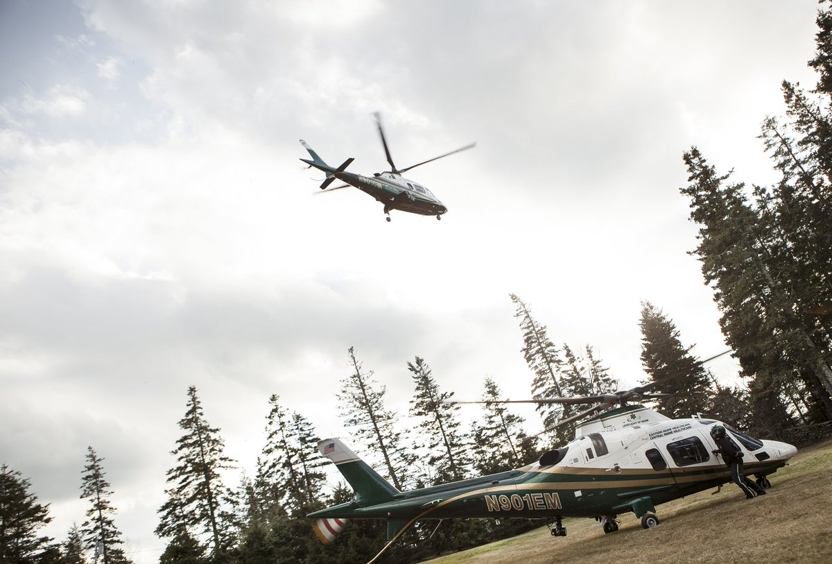 LifeFlightMaine's tweet photo. $6+ mil state-of-the-art aircraft, N901WM, was bought and paid by Maine donors, led by $3 mil gift from Linda Bean's lobster co. #thirdbird https://t.co/HoQfmUrK2d