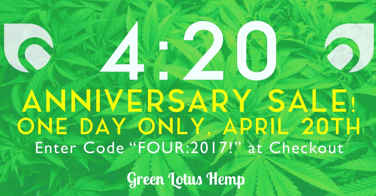 Happy #420 Everyone! Have a great day and stay safe. #cbd #cbdoil #farmbillcompliant #hemp #healthy #tincture #sale #vape #anniversary