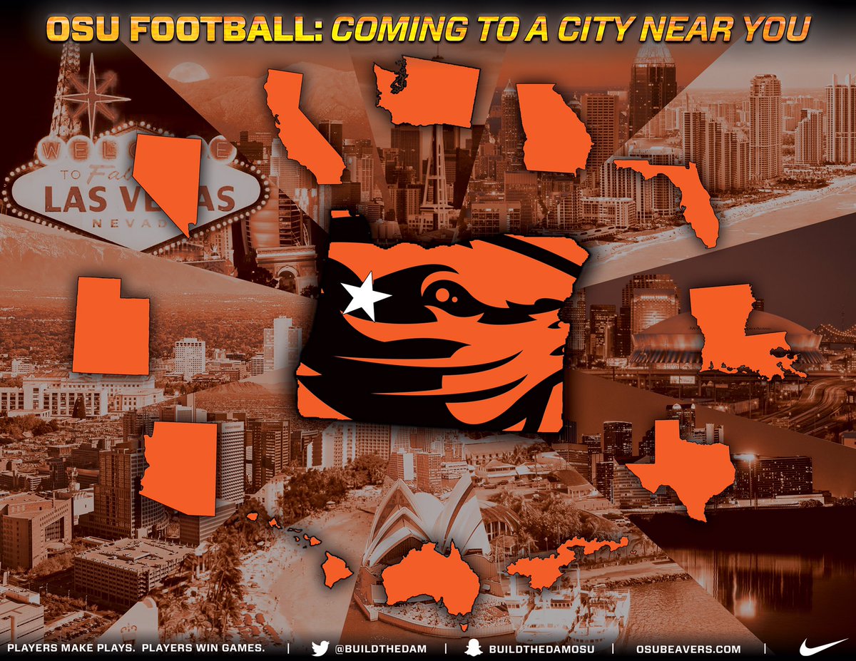 Spring recruiting is here...It's time for our staff to hit the road and find the next great Beavs! #BuildTheDam