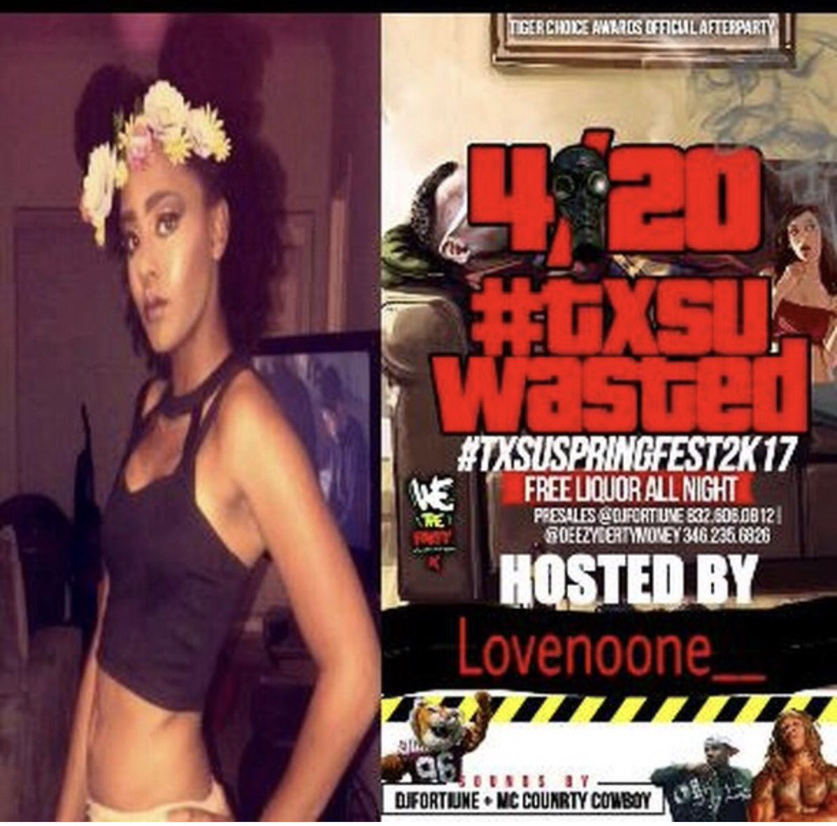 TinyT_18's tweet photo. It's Lit ‼️ I'm Hosting The Livest Party During #TxSUSpringFest 4/20 #TxSUWasted Will Be A Night To Remember 😩😜 https://t.co/2L3y15ldWC