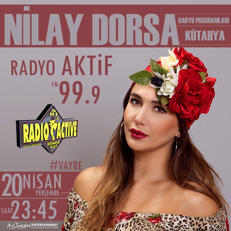 ACTlives's tweet photo. Nilay Dorsa BUGÜN saat 23:45'te
#Kütahya RADYO AKTİF 'e konuk oluyor ...  @ahmetcantekin @cenkleyoklama @FMRadioActive #VayBe https://t.co/Bttdj092PN