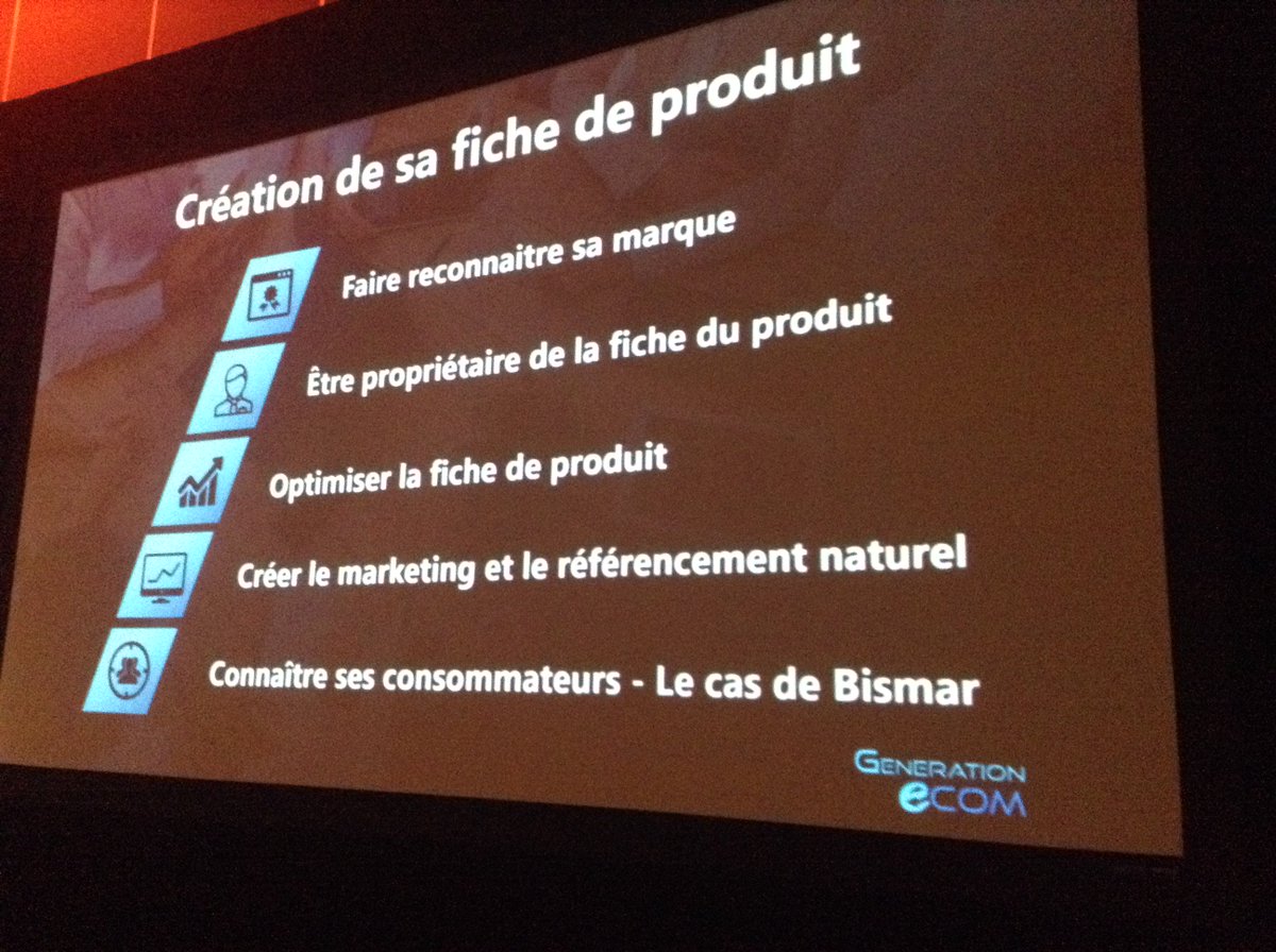 eCOM_Evenements's tweet photo. Penser sa fiche produit pour optimiser ses ventes sur @Amazon ! @GenerationEcom @AmazonCanTech #eCommerce @TechnocentreTIC @SOPERRimouski https://t.co/XQktSXNKWt