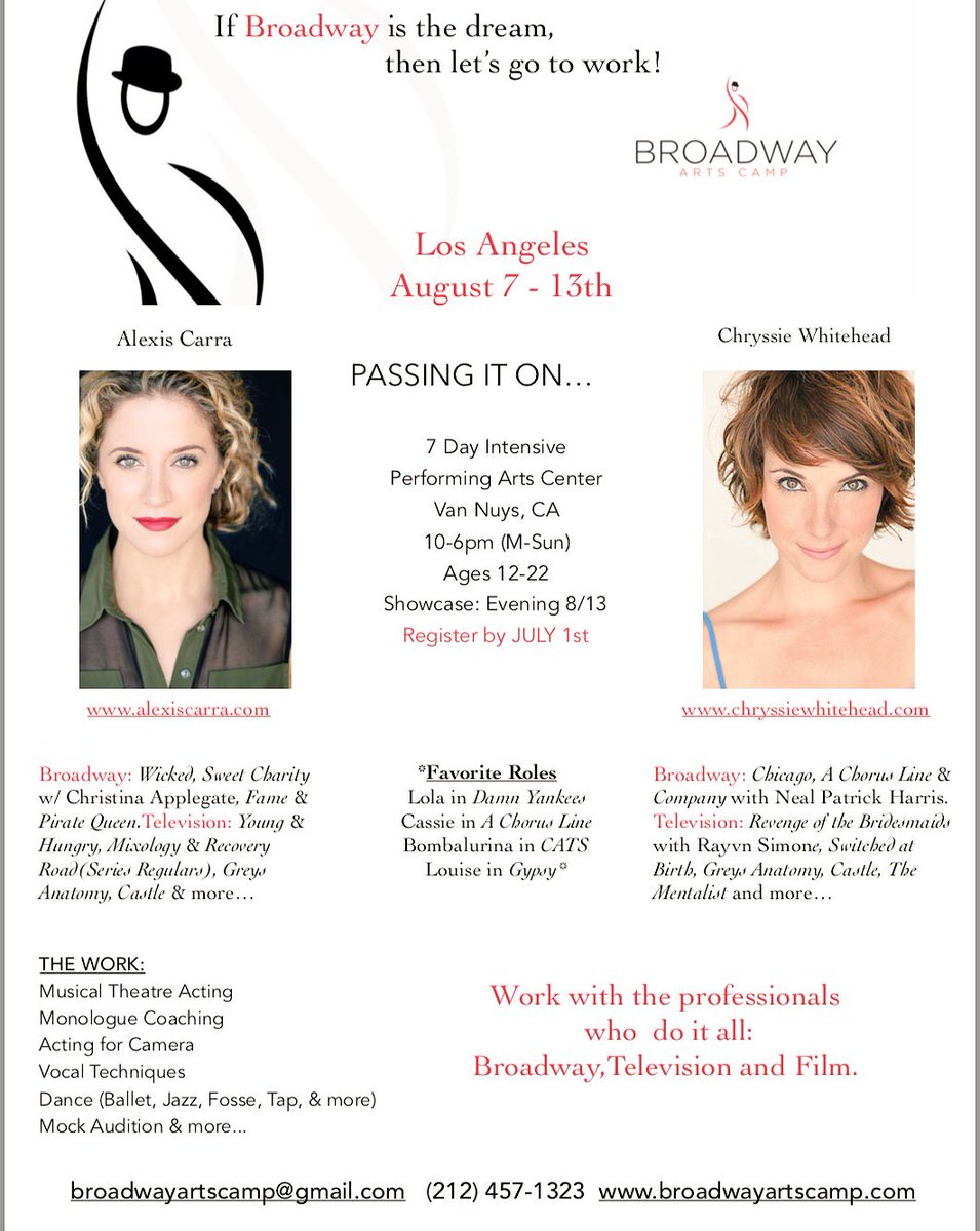 Going back to Cali for a week best friend and now, business partner,  alexiscarra with <a href="/Broadwayartsca1/">Broadwayartscamp</a> Register by July 1st!
#passingiton
