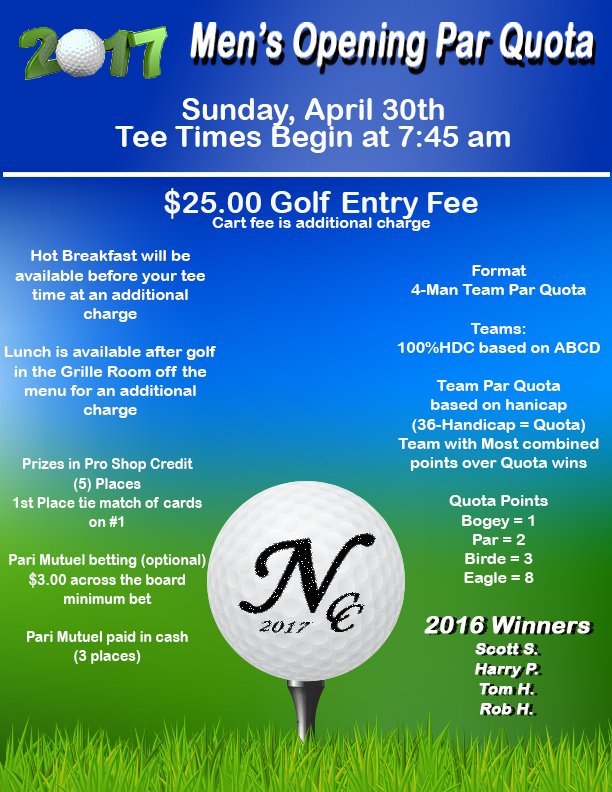 NemacolinCC's tweet photo. Still time to sign up for the Par Quota.   Signup in mens locker-room https://t.co/fcs93dVAdZ