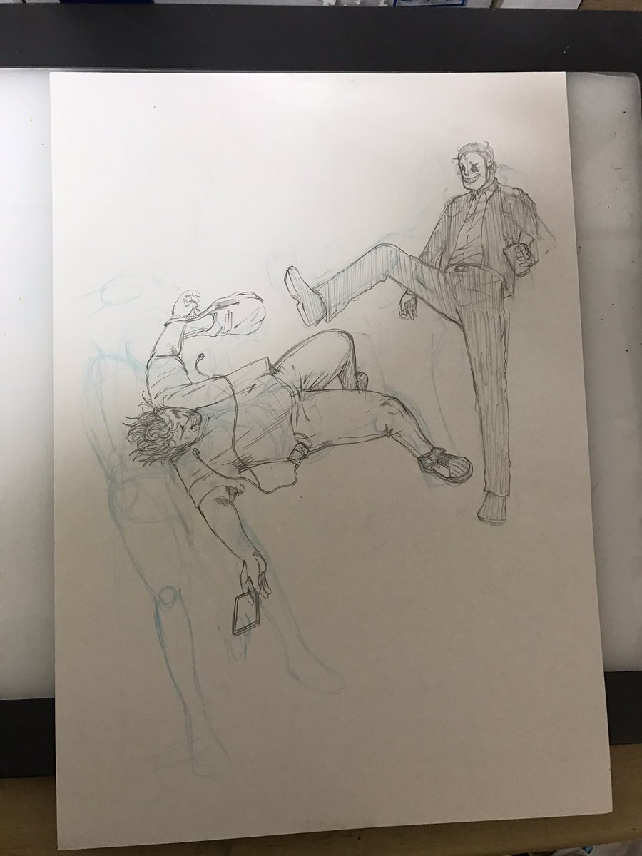 今回の作品テーマは理不尽な暴力
イラスト全部、映画のワンシーンをモデルに描いてますが、絶対に正解者が出ない自信がある… 