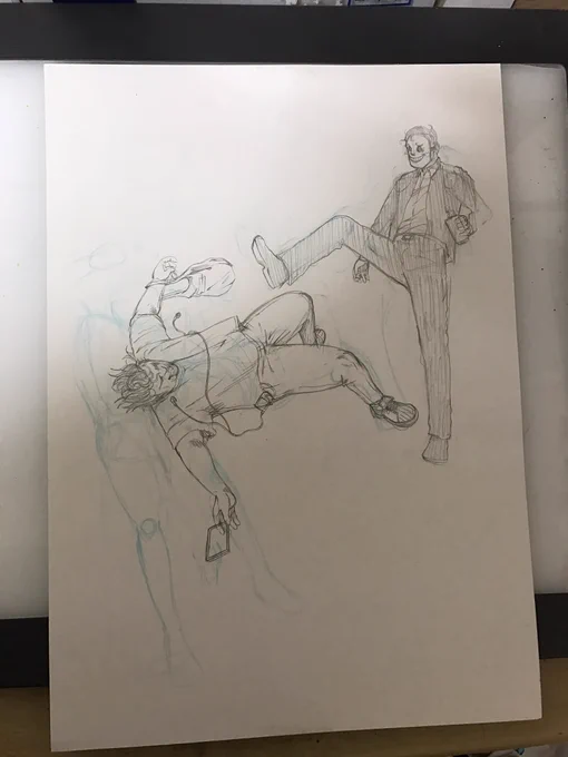 今回の作品テーマは理不尽な暴力
イラスト全部、映画のワンシーンをモデルに描いてますが、絶対に正解者が出ない自信がある… 