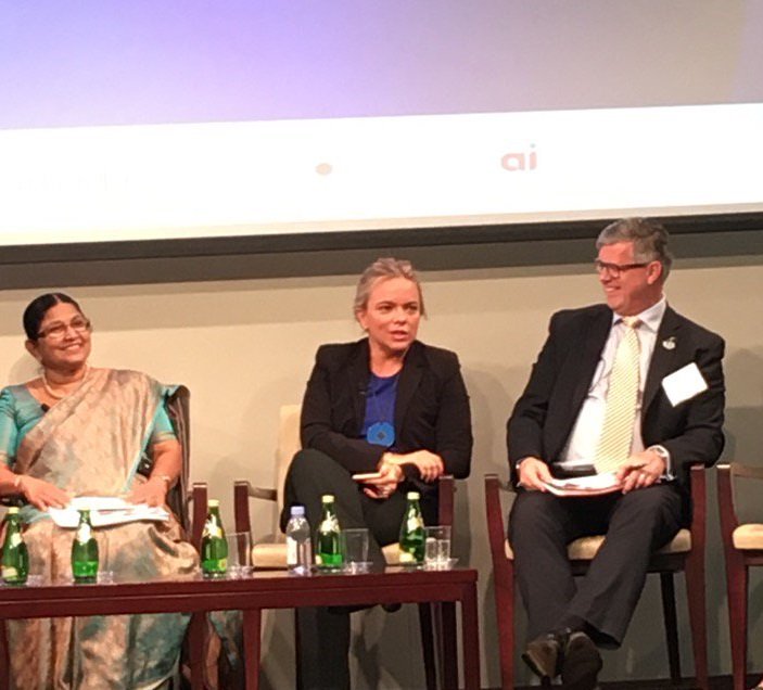 IFC_org's tweet image. This is "not about knowing insurance, it's about knowing the emerging market customer"- says @AXA @GaranceWR #InsureHERProtectAll