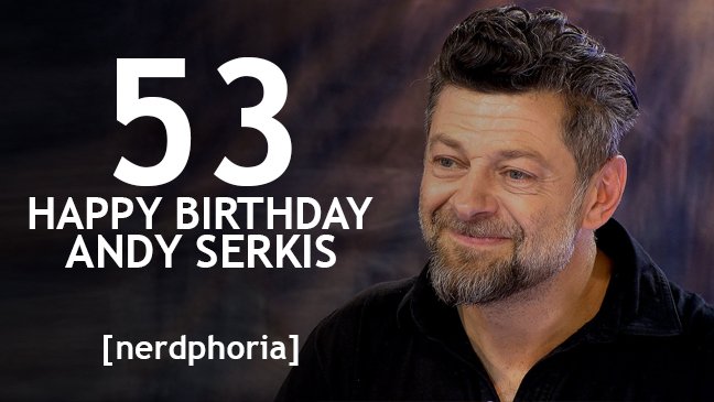 Gollum, Caesar, Snoke.... happy birthday Andy Serkis! What a talent. 