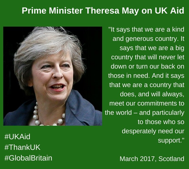 ConcernUK's tweet photo. Recently @theresa_may lauded the many benefits of UK's overseas development assistance. Will she commit to 0.7% #UKaid for a #GlobalBritain? https://t.co/kXUB1NW40J