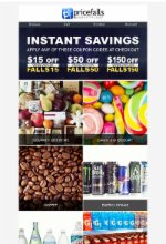 pricefalls's tweet photo. Fill Up On Delicious Food And Beverage Deals At Pricefalls! #foodsale #candy #coffeesale https://t.co/oFAQIvnoE0 https://t.co/ATvnwobfv2