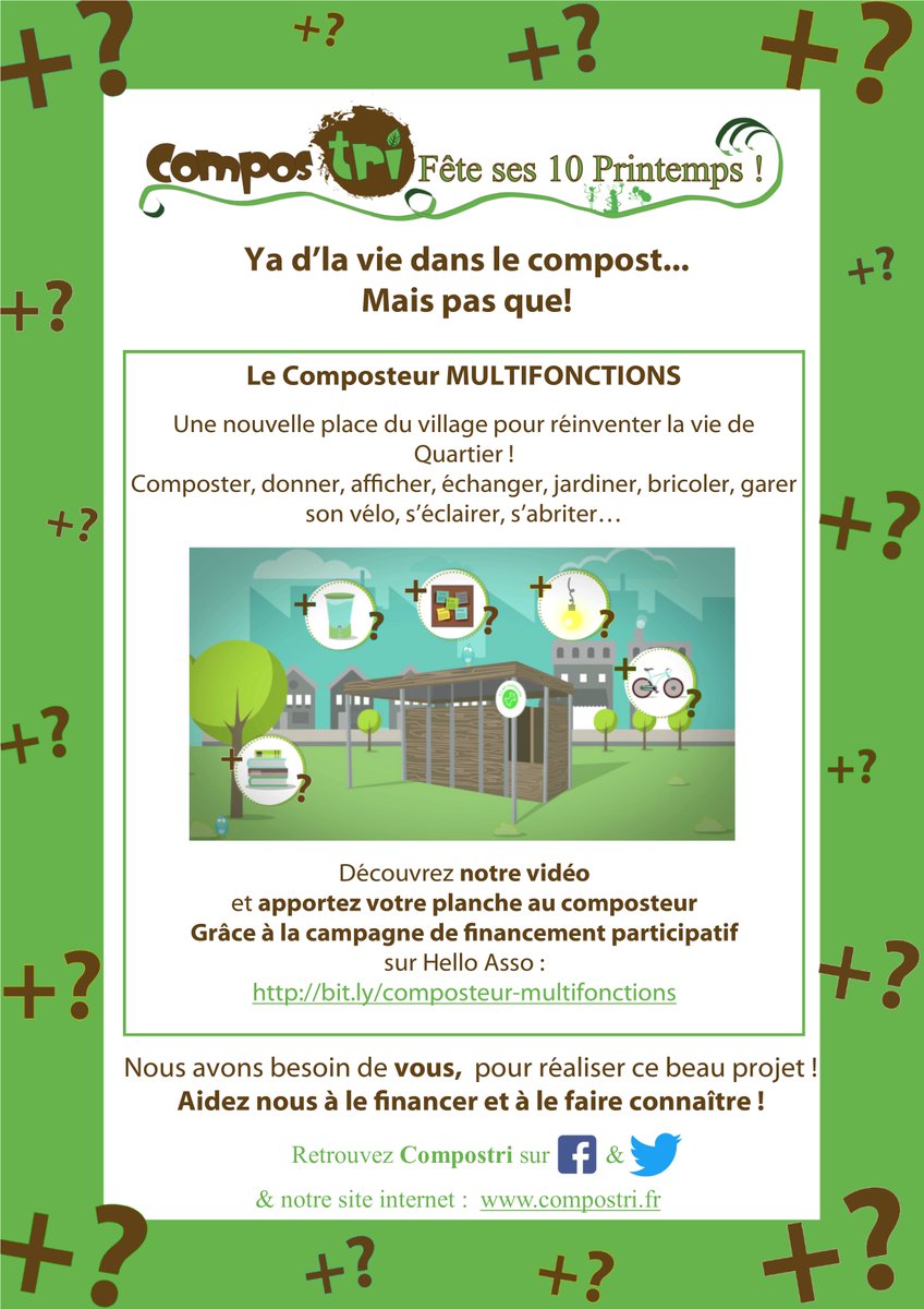 Compostri's tweet photo. J-7 Découvrez le chérubin de #Compostri sur https://t.co/4gpjLCzlEF Grâce à vous &amp; pour vous le prototype #ComposteurMultifonctions naîtra! https://t.co/SuHfv1kdpt