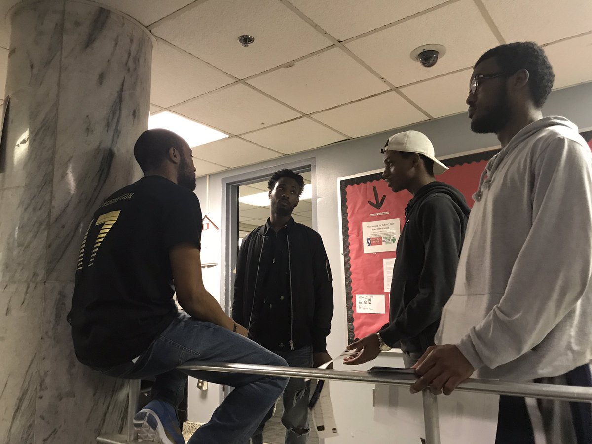 AarianJ's tweet photo. Tough Talk was mind changing and life altering. Thanks for having us Watson Hall! #ToughTalk #HBCU #Lit76 https://t.co/USN1BKdCTQ