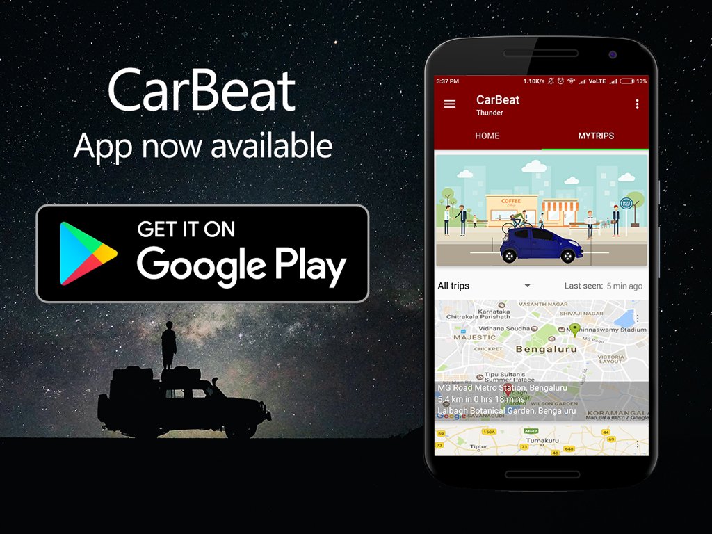 Kooki's tweet photo. Checkout the newly launched CarBeat app which works as a social network of cars and people. https://t.co/MVoODkWGci https://t.co/icdeC1M3DH