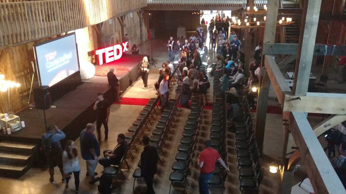 mm42883's tweet photo. #TedxCountyLineRoad The crowd is coming in! https://t.co/m2aG8376q9