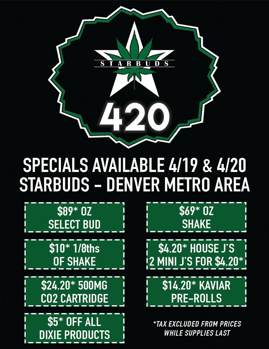 HAPPY 420!  Have an awesome High Holiday, BE SAFE, and visit us for some fantastic deals!