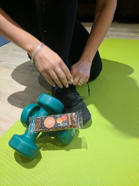 Early morning training with Grandma Emily. #granolabars are a source of #iron #fibre #notransfat #lowsodium #workoutmotivation #energy