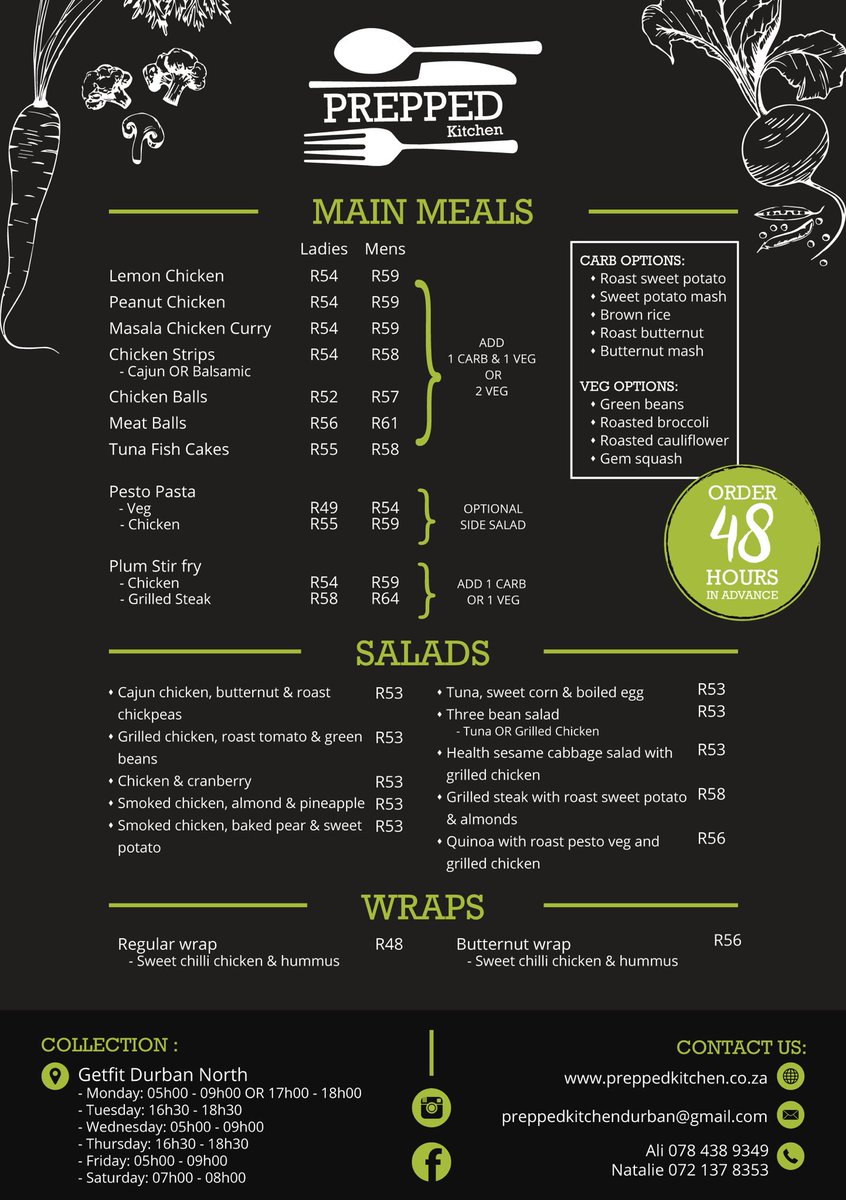 PreppedKitchen's tweet image. New menu up and running! 🙌🏼 #prepped_kitchen #foodie #fitfood