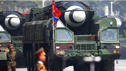 7414amit's tweet photo. #NorthKorea threatens to 'reduce #US to ashes' with' #Supermighty pre-emptive strike'๐๐๐ https://t.co/cGugzwEehe