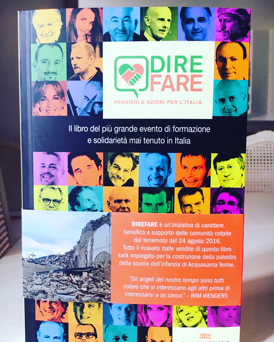 SaraPagnanelli's tweet photo. Da oggi in tutte le librerie d'Italia. DIREFARE, un libro che è anche un evento di solidarietà! #FuoriRoma #direfare https://t.co/QlnZYpaYsv