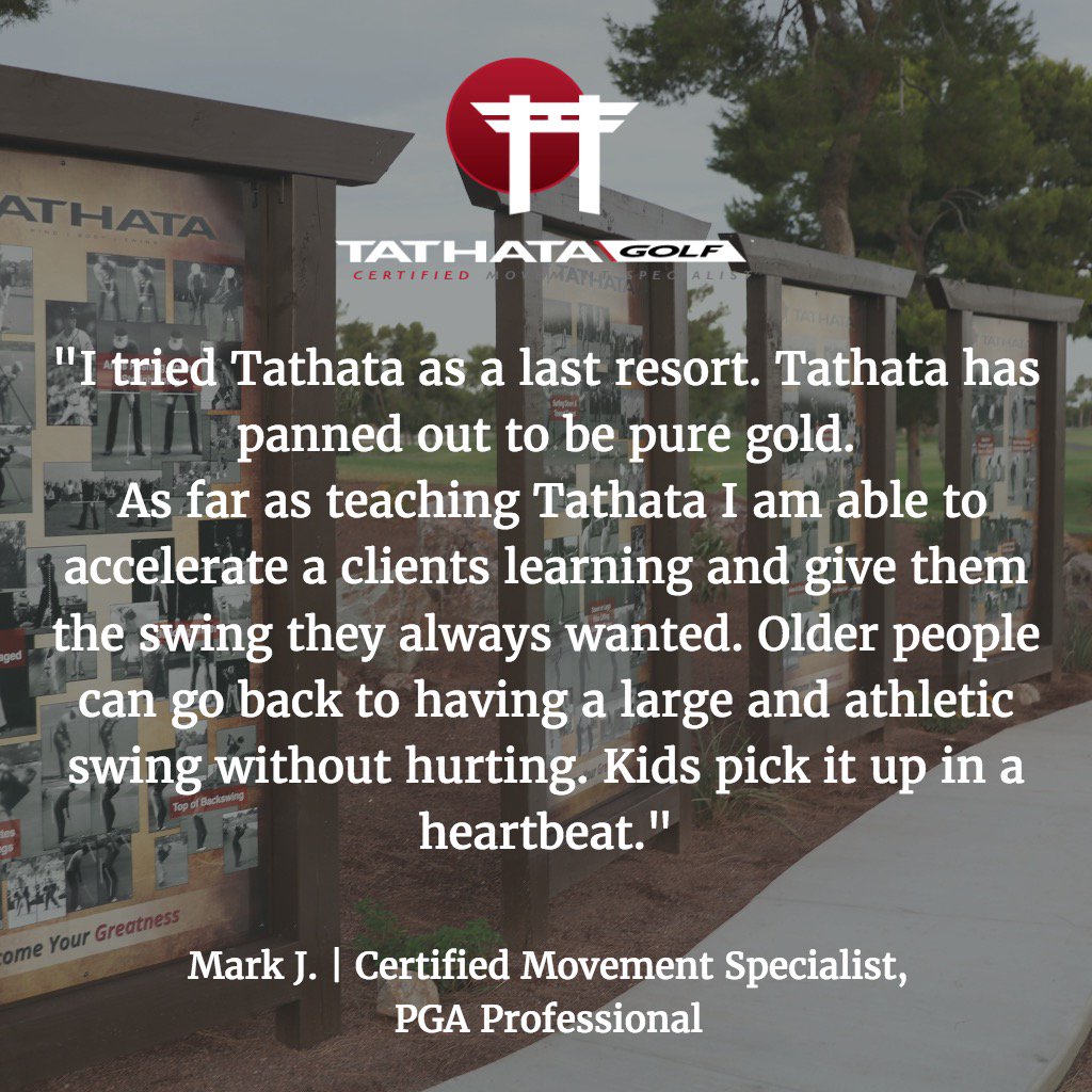 TG_Certified's tweet photo. Thanks for sharing your passion for @TathataGolf training Mark! #TeamTathata #TathataCMS #PGAPro #Golf #GolfPro https://t.co/f1GTDYGtem