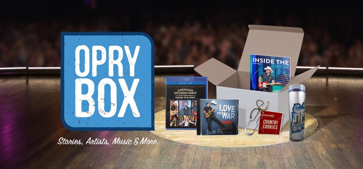 BluebirdCafeTN's tweet photo. Check out the #OpryBox! It includes an exclusive magazine, Brad Paisley's album, a DVD, & other special surprises! https://t.co/vUHu2YmNh8 https://t.co/gf7Ibbxcnh