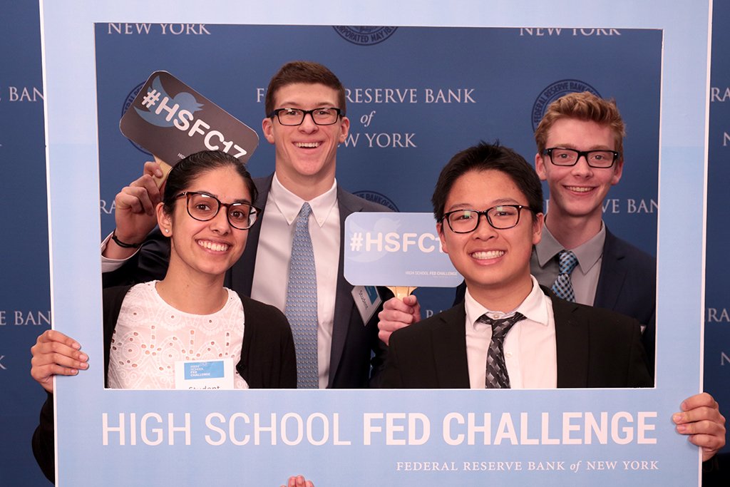 NewYorkFed's tweet photo. Did you ever develop an economic index? One member of the Bethlehem Central School District team did: the Balzan index. #HSFC17 https://t.co/8FiHmXLnPz