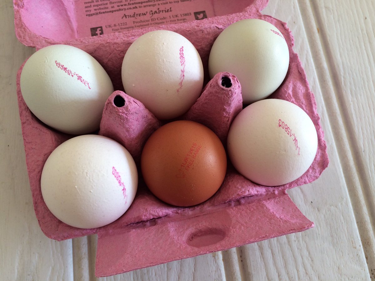 Lovely box of eggs from @BattlersFarm today