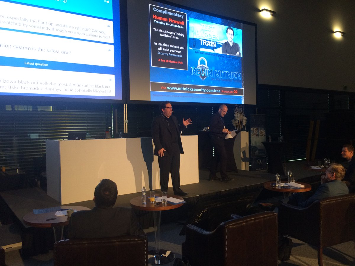 O2ProFirmy's tweet photo. Hlavní speaker konference a hackerská legenda @kevinmitnick má jasno: "Nejslabší součástí bezpečnostních systémů bývá často lidský faktor." https://t.co/t3O60MmrFe