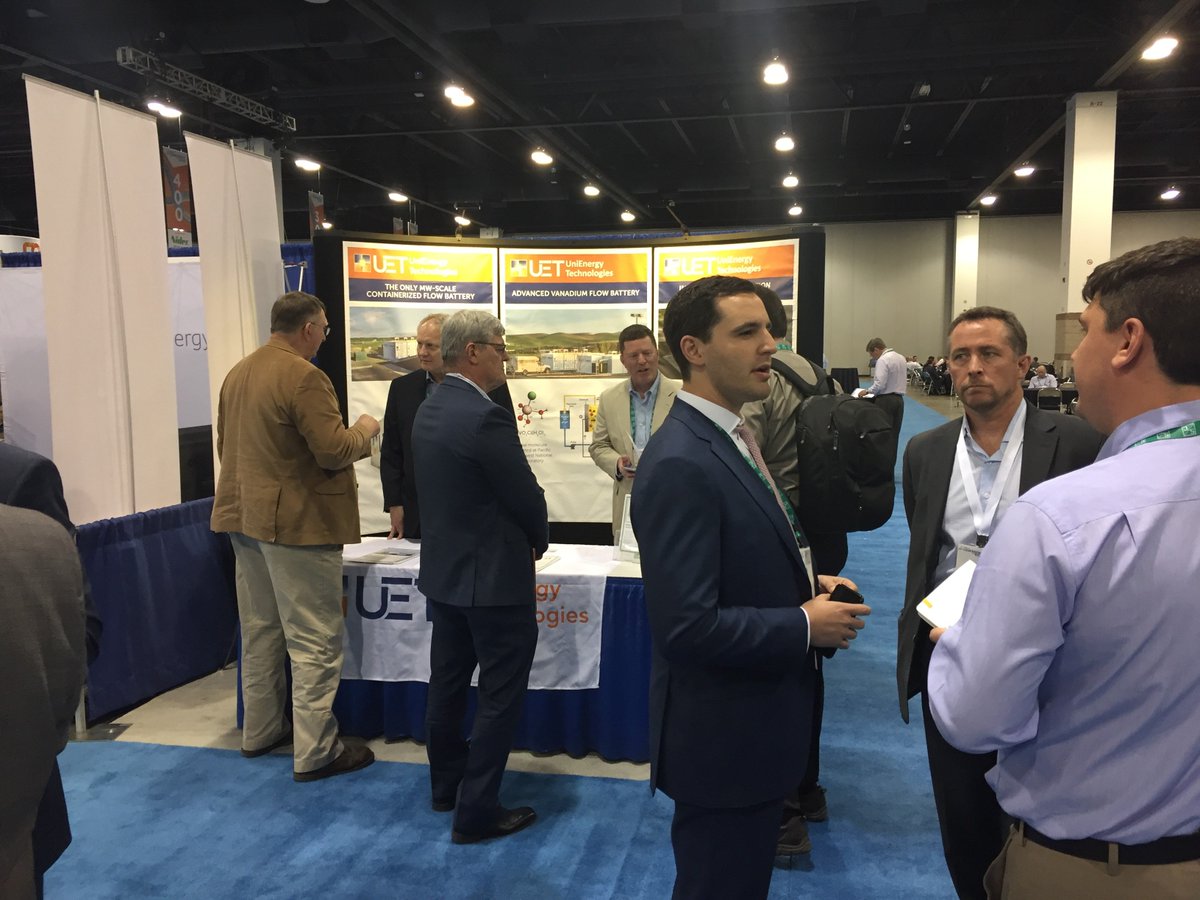 UETechnologies's tweet photo. Final day of #ESACon17. Stop by Booth 730 and learn how VRFBs deliver a long cycle life and solve many safety issues. https://t.co/xFZysBaIdH