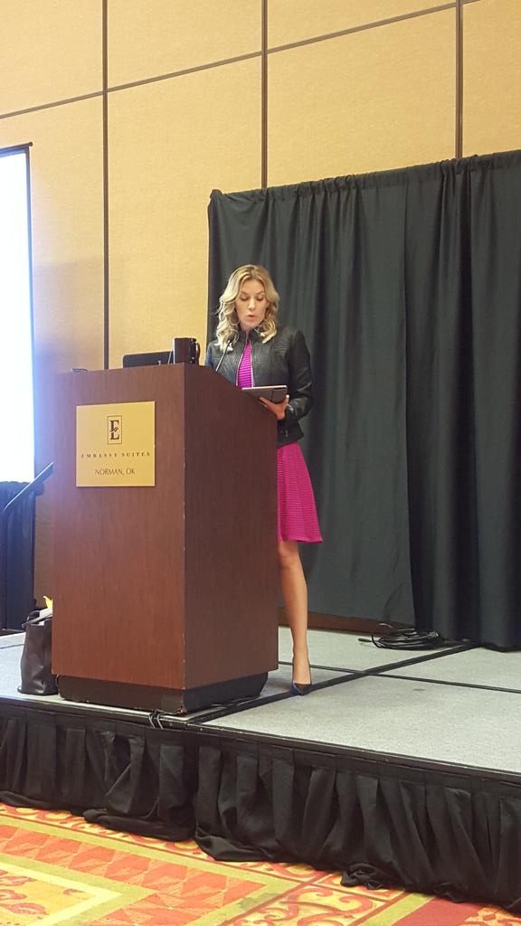 SweeterDeBerry's tweet photo. "Y'all we are OLD!" Listening to @carolinesusieRD give an update on the 2nd of the Academy at @OKeatright Spring Convention! https://t.co/pcJQmcDpeo