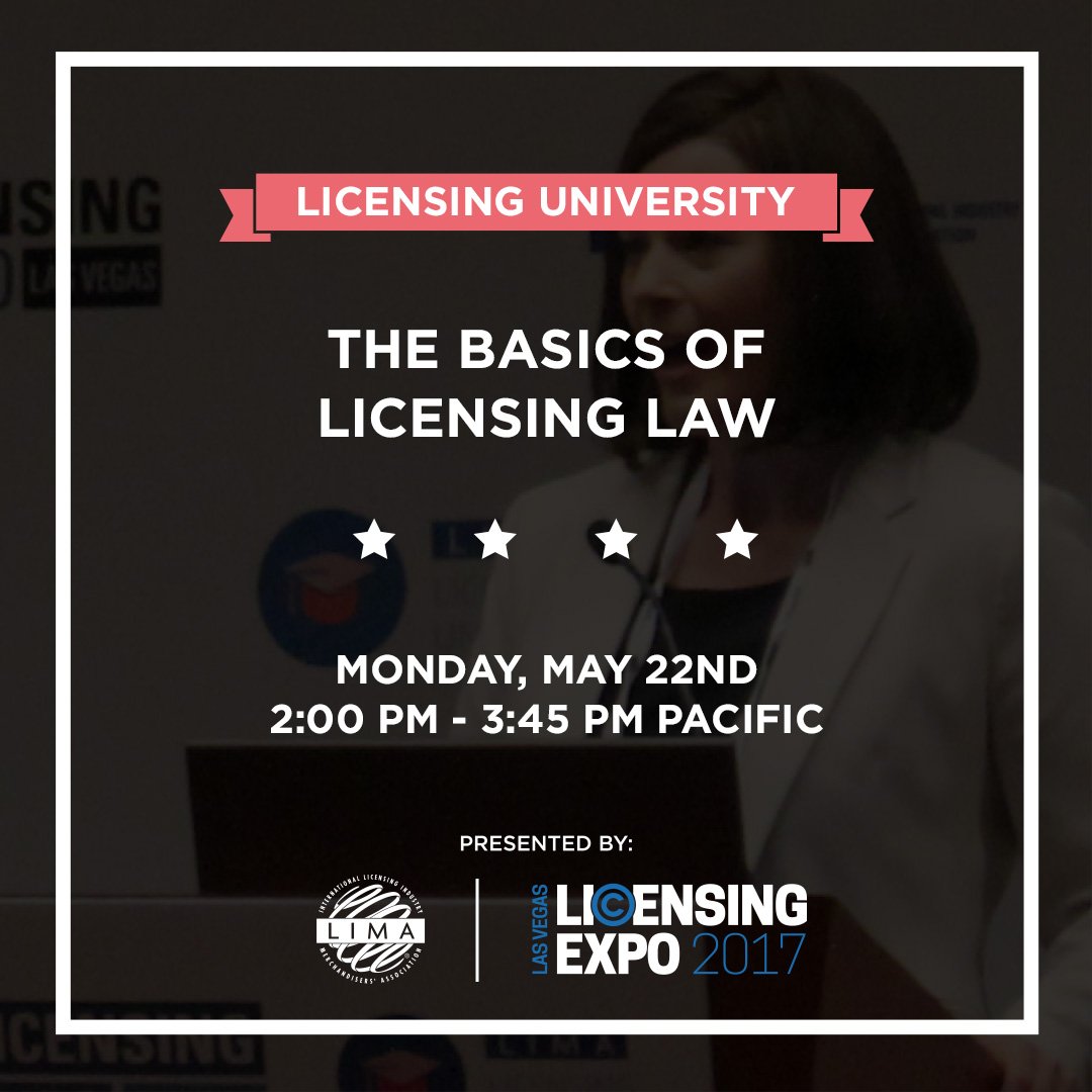 licensingexpo's tweet photo. Curious about key legal issues impacting licensing?
Learn more w/ @JedFerdinand at Licensing University: https://t.co/Kez3GCrMtA #licensingU https://t.co/3cZfEY7wmc