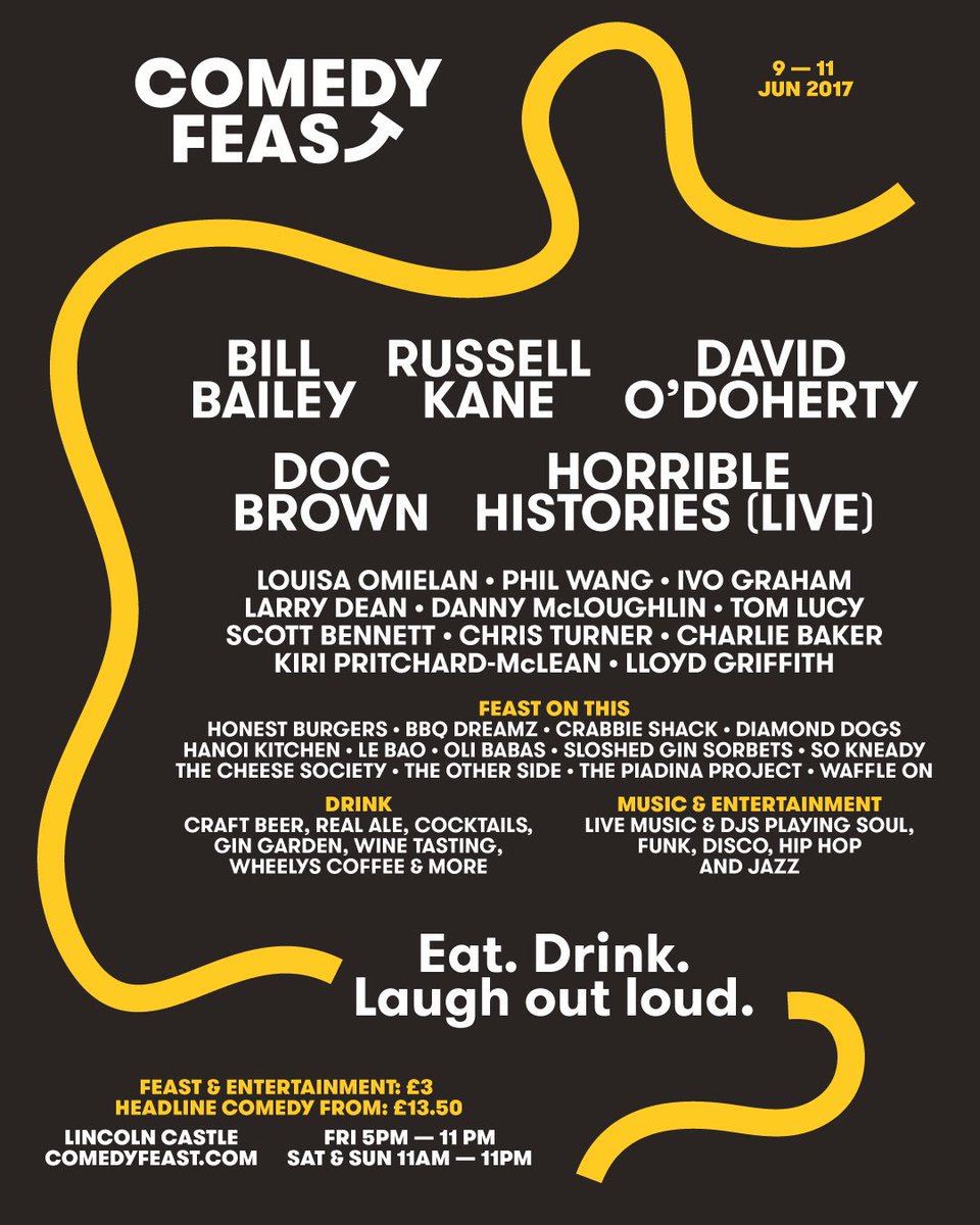 comedyfeastuk's tweet photo. The best in British Comedy, incredible street-food, craft beer, cocktails, music &amp; so much more! 😋 Tickets: https://t.co/fMdm5fc7kh https://t.co/0210PdiBZ1