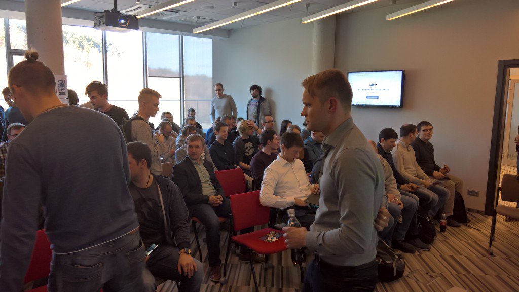 bvrhovnik's tweet photo. Presenting about #azure on #dotnetcrowd meetup in Lithuania #dev awesome people.. https://t.co/gMtv3o1H3Q