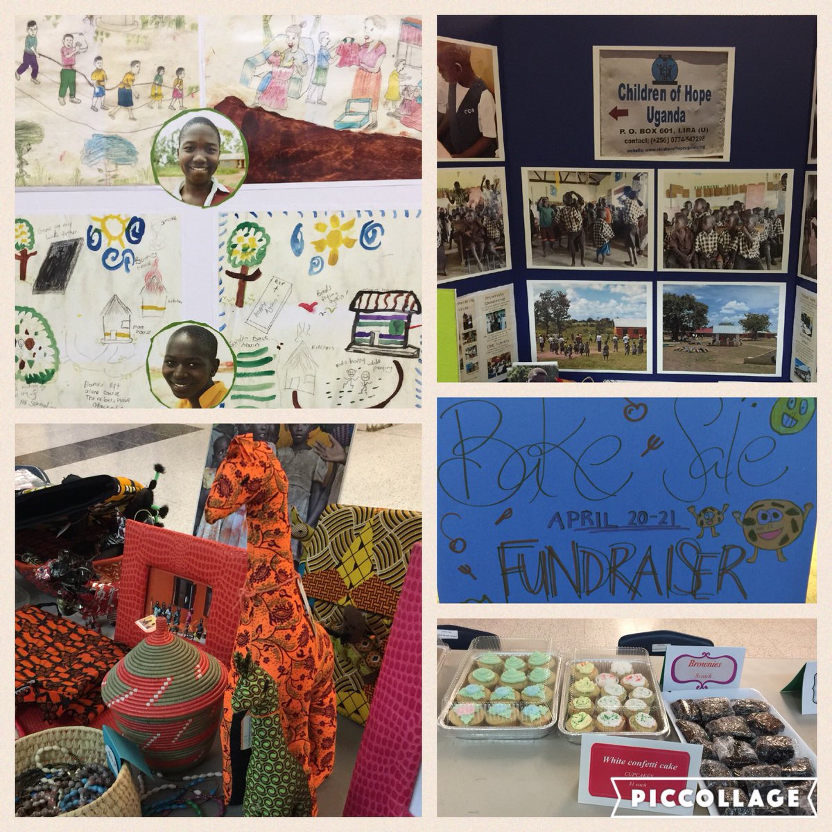 Ugandan made goods &amp; baked treats going towards our <a href="/COHU_Official/">ChildrenOfHopeUganda</a> Literacy fundraiser. Happening now &amp; tomorrow. 💰 Thx for your support!