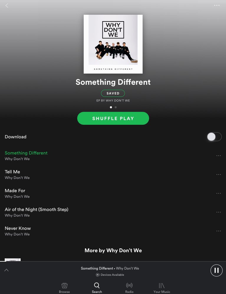 WhyDontWePH's tweet photo. #SomethingDifferentEP is also now available on Spotify! Save and stream for our boys! @WhyDontWePH #SOMETHINGDIFFERENTOUTNOW #WhyDontWePH https://t.co/93Ub8TUHka