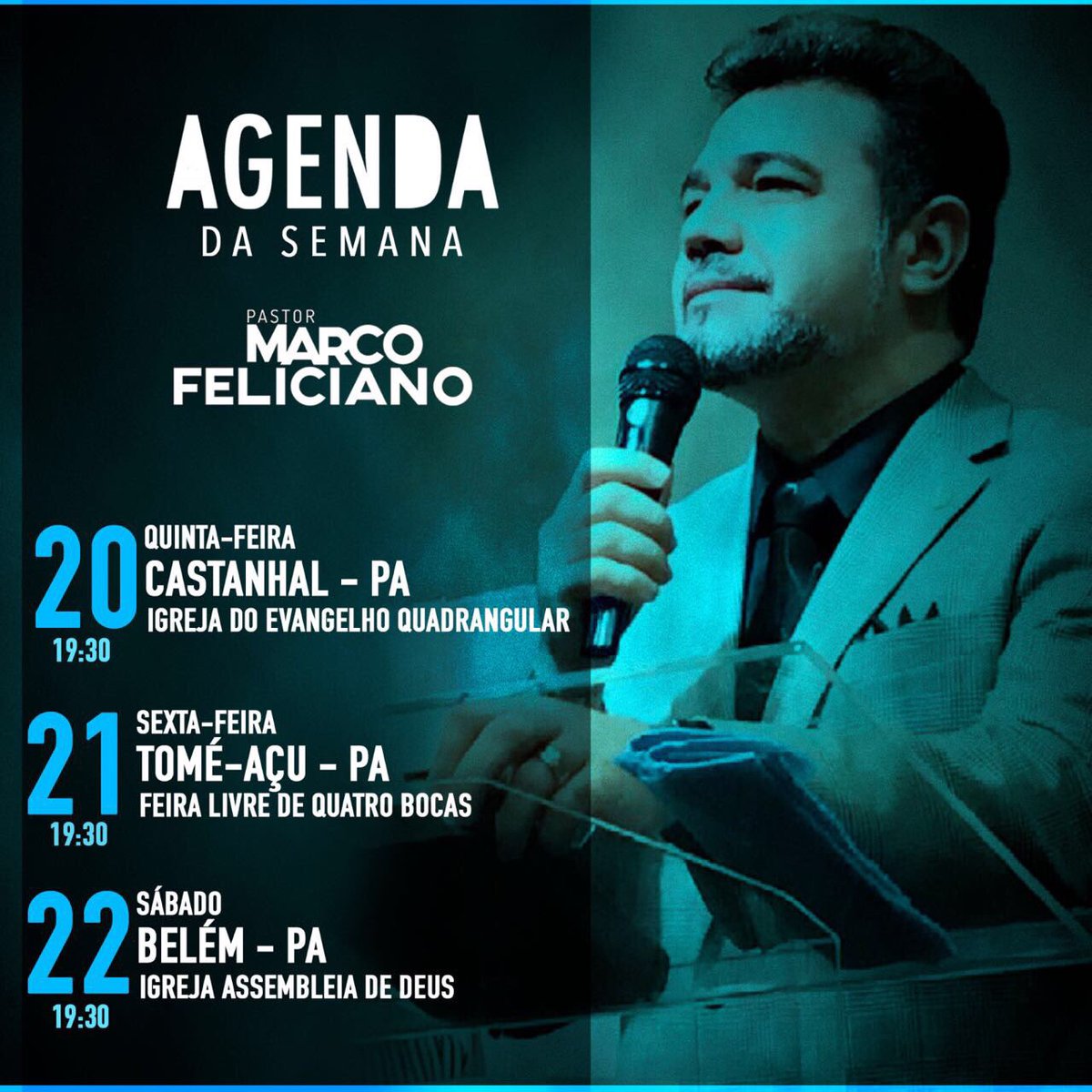 marcofeliciano's tweet image. #AgendaDaSemana #PregarOEvangelho #Pará #Norte
