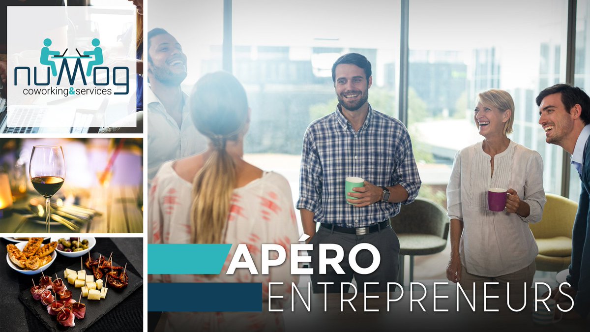 Participez à notre 1er Apéro Entrepreneurs, le jeudi 4 mai, de 18h00 à 20h00. Entrée libre, inscription obligatoire facebook.com/pg/numog/event…