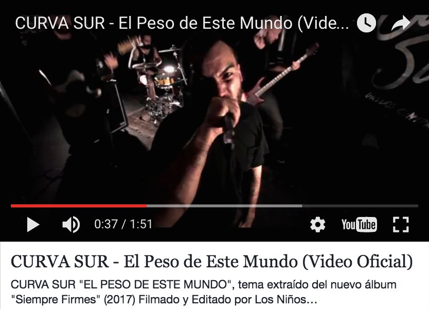 _curvasur's tweet photo. "EL PESO DE ESTE MUNDO" ya esta en Youtube. Suscribete a Nuestro Canal: https://t.co/I9w4wYjzXZ #Video #Latinoamerica #HardcorePunk #HCWW https://t.co/VKqnBK6OQ3