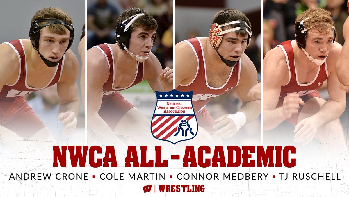 BadgerWrestling's tweet photo. Congrats to our Academic All-Americans! #Badgers https://t.co/of0qDw77cv https://t.co/hUyLWEjcYi