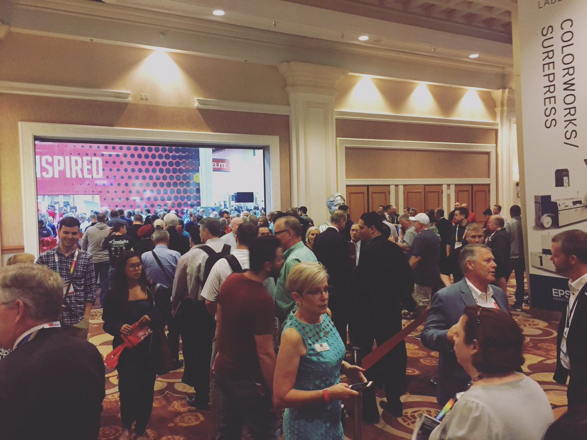 The energy is fantastic down at the trade show floor, come on down!! #signexpo