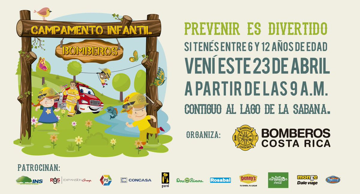 ¿Preparado para convertirte en bombero? ¿Sí? Entonces te esperamos este 23 de abril, a las 9 de la mañana en el parque La Sabana.