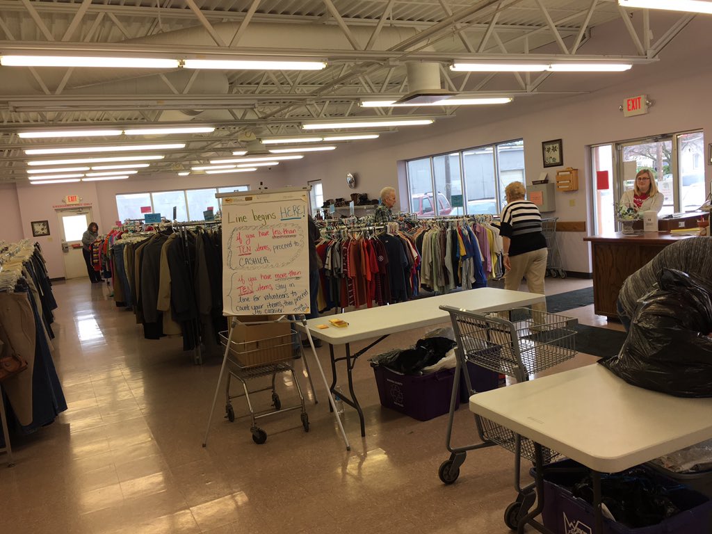 Come out to the Clothes Shop for the quarter sale! All clothes 25 cents today! Stop in before it's all gone