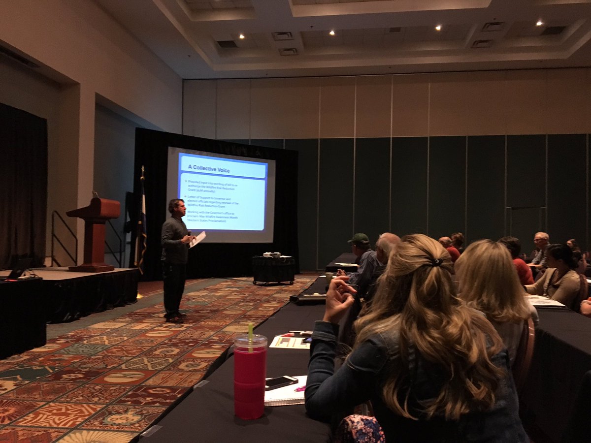 Jonathan Bruno introducing Fire Adapted Colorado during a breakout session at #CWFC2017