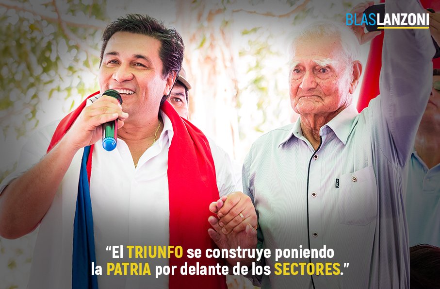 El TRIUNFO se construye poniendo la PATRIA por delante de los SECTORES. #2018