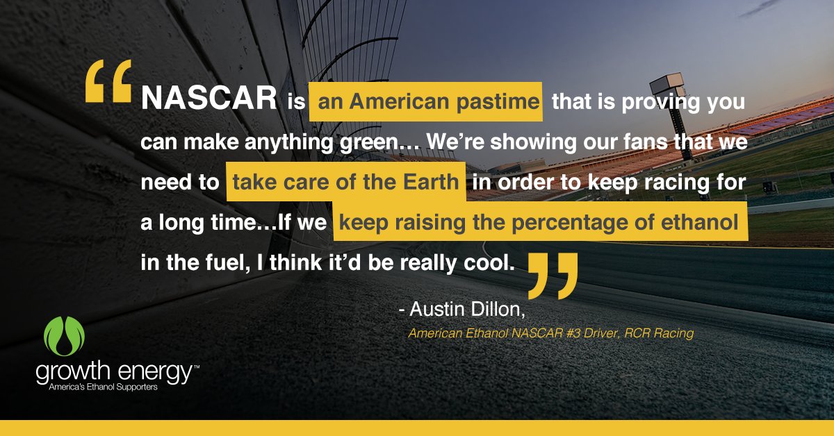 GrowthEnergy's tweet photo. .@austindillon3 knows that #ethanol is a great way to #DriveGreen! #EarthMonth2017 #GetEthanol https://t.co/5QExuq8OFS