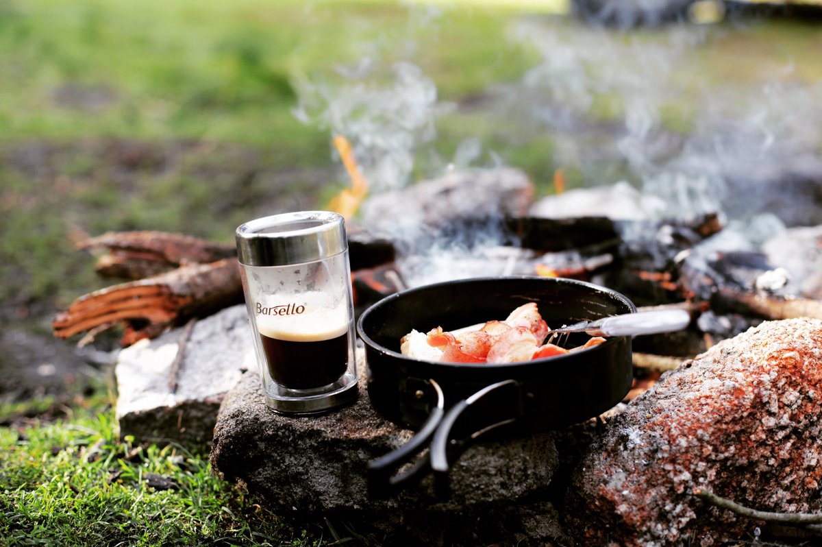 Joy comes in the morning #barsetto #tripresso #camping #espresso
