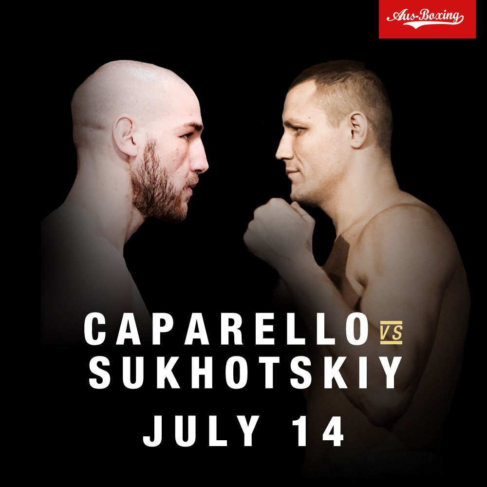 HE'S BACK!

👊 <a href="/BlakeCaparello/">Blake Caparello</a> vs. Dmitry Sukhotskiy
📆 July 14th
📍 Melbourne Pavilion
🏆 WBA Oceania light heavyweight title